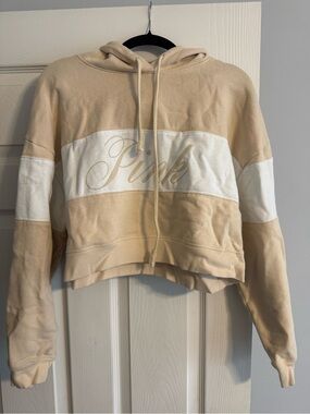 PINK Victoria's Secret Soft Cream Hoodie with Matching Shorts